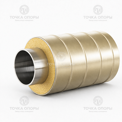 Труба ППУ стальная оболочка 140х38х3 мм ГОСТ 30732-2006