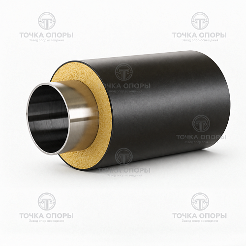 Труба ППУ полиэтиленовая оболочка 125х20х2,5 мм ГОСТ 30732-2006